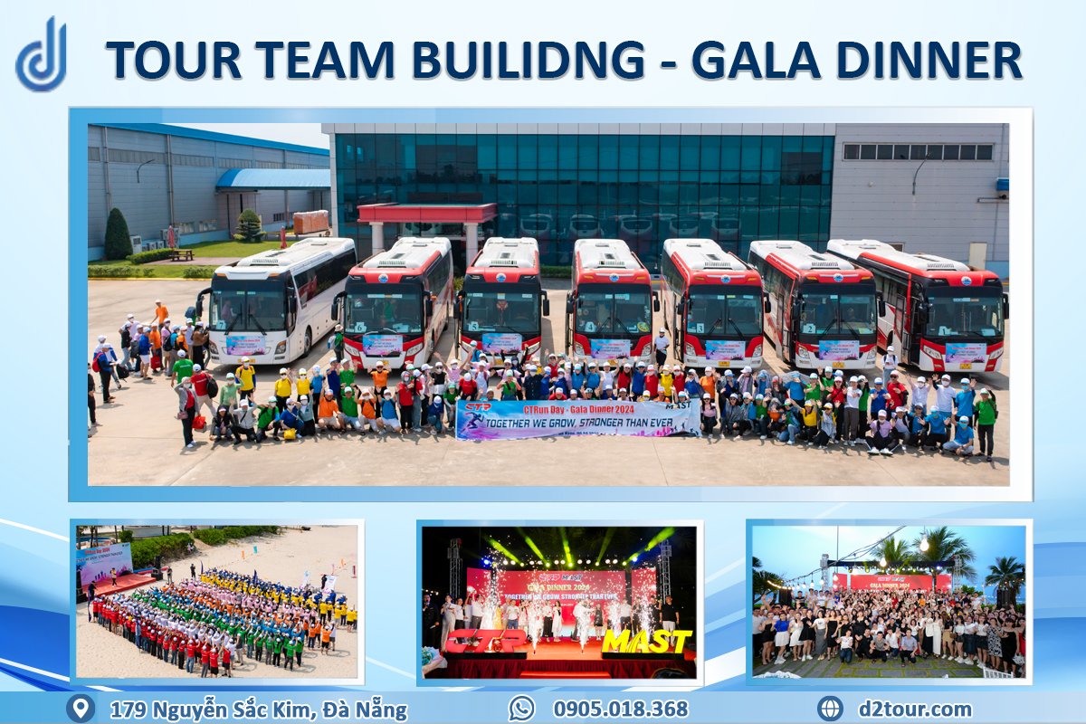 Tour team building - gala dinner + D2tour